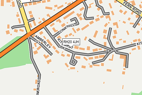 RH20 4JH map - OS OpenMap – Local (Ordnance Survey) RH20 4JH map - OS OpenMap – Local (Ordnance Survey)