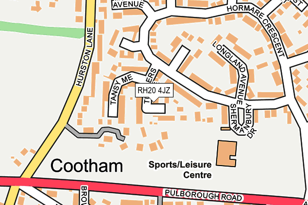 RH20 4JZ map - OS OpenMap – Local (Ordnance Survey) RH20 4JZ map - OS OpenMap – Local (Ordnance Survey)
