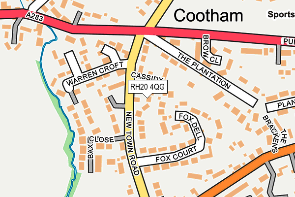 RH20 4QG map - OS OpenMap – Local (Ordnance Survey) RH20 4QG map - OS OpenMap – Local (Ordnance Survey)