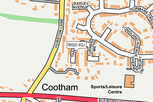 RH20 4QJ map - OS OpenMap – Local (Ordnance Survey) RH20 4QJ map - OS OpenMap – Local (Ordnance Survey)