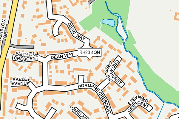 RH20 4QN map - OS OpenMap – Local (Ordnance Survey)