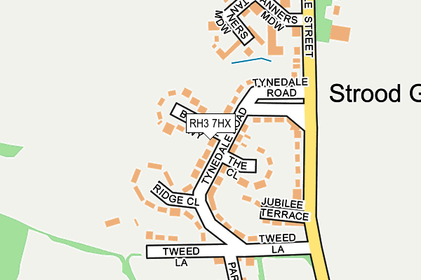 RH3 7HX map - OS OpenMap – Local (Ordnance Survey) RH3 7HX map - OS OpenMap – Local (Ordnance Survey)