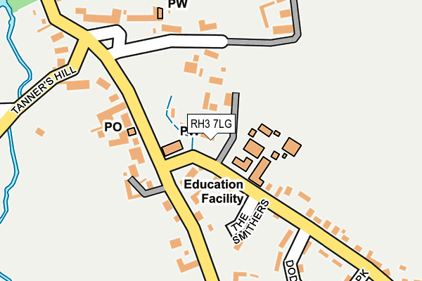 RH3 7LG map - OS OpenMap – Local (Ordnance Survey) RH3 7LG map - OS OpenMap – Local (Ordnance Survey)