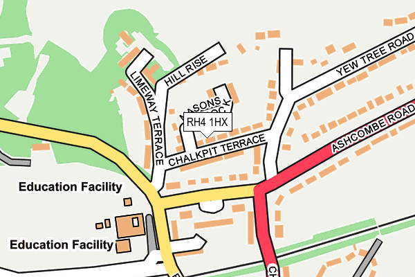 RH4 1HX map - OS OpenMap – Local (Ordnance Survey) RH4 1HX map - OS OpenMap – Local (Ordnance Survey)