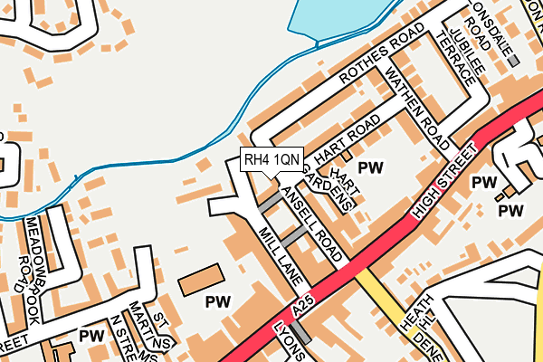 RH4 1QN map - OS OpenMap – Local (Ordnance Survey) RH4 1QN map - OS OpenMap – Local (Ordnance Survey)