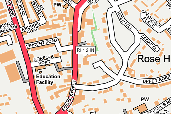 RH4 2HN map - OS OpenMap – Local (Ordnance Survey) RH4 2HN map - OS OpenMap – Local (Ordnance Survey)