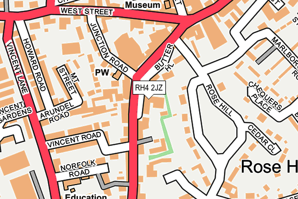 RH4 2JZ map - OS OpenMap – Local (Ordnance Survey) RH4 2JZ map - OS OpenMap – Local (Ordnance Survey)