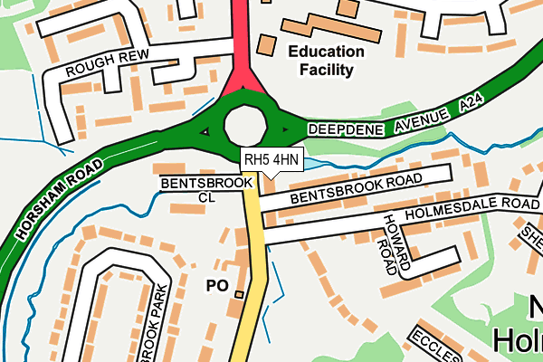 RH5 4HN map - OS OpenMap – Local (Ordnance Survey) RH5 4HN map - OS OpenMap – Local (Ordnance Survey)