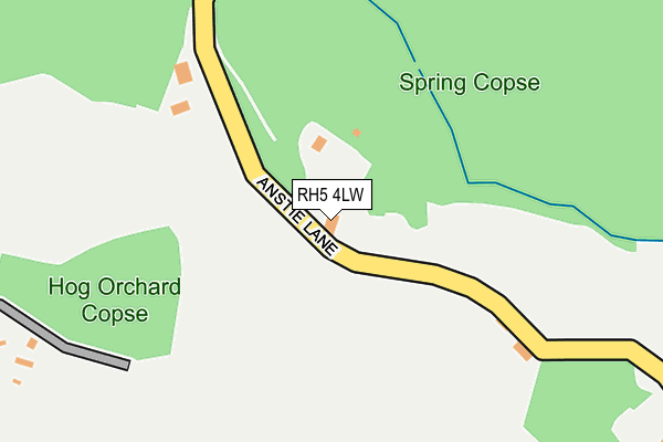 RH5 4LW map - OS OpenMap – Local (Ordnance Survey) RH5 4LW map - OS OpenMap – Local (Ordnance Survey)