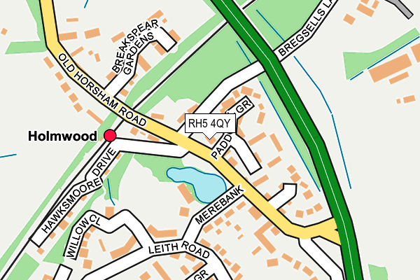 RH5 4QY map - OS OpenMap – Local (Ordnance Survey) RH5 4QY map - OS OpenMap – Local (Ordnance Survey)