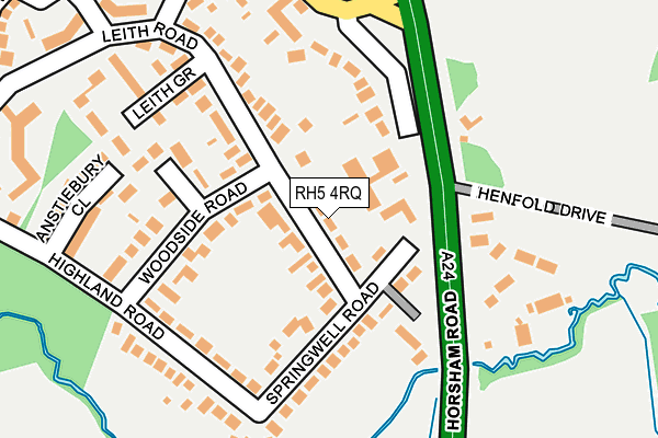 RH5 4RQ map - OS OpenMap – Local (Ordnance Survey) RH5 4RQ map - OS OpenMap – Local (Ordnance Survey)
