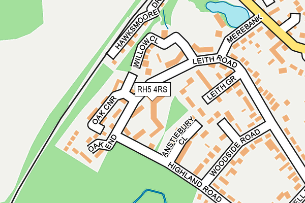 RH5 4RS map - OS OpenMap – Local (Ordnance Survey) RH5 4RS map - OS OpenMap – Local (Ordnance Survey)