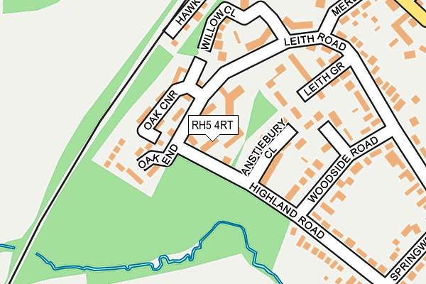 RH5 4RT map - OS OpenMap – Local (Ordnance Survey) RH5 4RT map - OS OpenMap – Local (Ordnance Survey)
