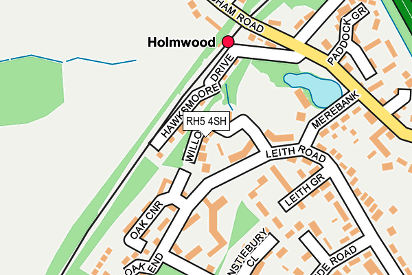 RH5 4SH map - OS OpenMap – Local (Ordnance Survey) RH5 4SH map - OS OpenMap – Local (Ordnance Survey)