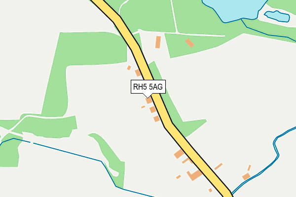 RH5 5AG map - OS OpenMap – Local (Ordnance Survey) RH5 5AG map - OS OpenMap – Local (Ordnance Survey)