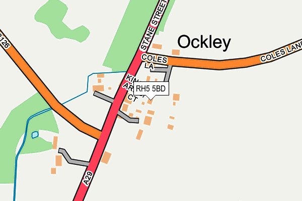 RH5 5BD map - OS OpenMap – Local (Ordnance Survey) RH5 5BD map - OS OpenMap – Local (Ordnance Survey)