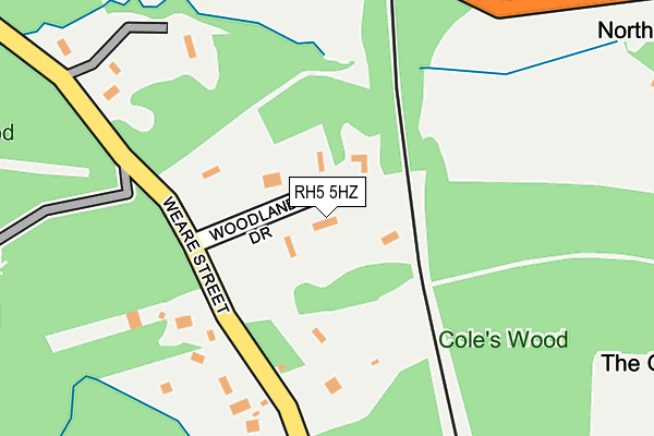 RH5 5HZ map - OS OpenMap – Local (Ordnance Survey) RH5 5HZ map - OS OpenMap – Local (Ordnance Survey)