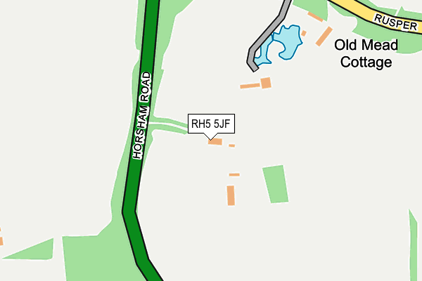 RH5 5JF map - OS OpenMap – Local (Ordnance Survey) RH5 5JF map - OS OpenMap – Local (Ordnance Survey)