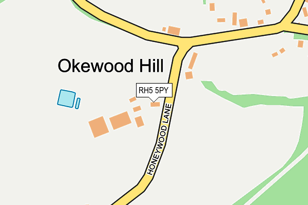 RH5 5PY map - OS OpenMap – Local (Ordnance Survey) RH5 5PY map - OS OpenMap – Local (Ordnance Survey)