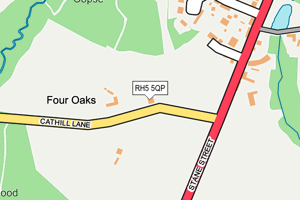 RH5 5QP map - OS OpenMap – Local (Ordnance Survey) RH5 5QP map - OS OpenMap – Local (Ordnance Survey)
