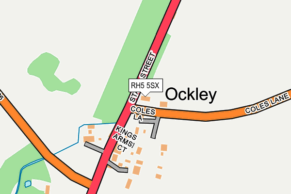 RH5 5SX map - OS OpenMap – Local (Ordnance Survey) RH5 5SX map - OS OpenMap – Local (Ordnance Survey)