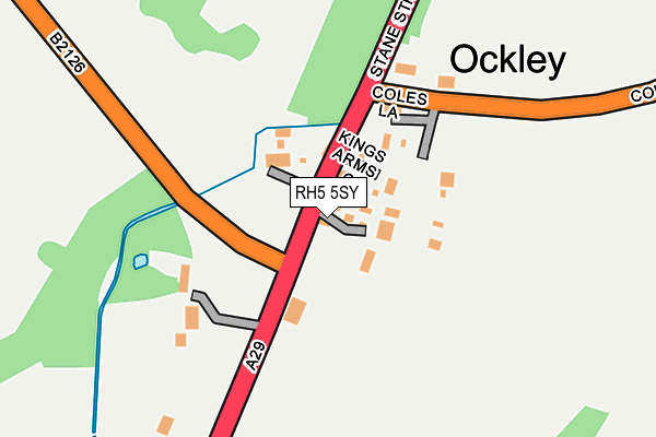 RH5 5SY map - OS OpenMap – Local (Ordnance Survey) RH5 5SY map - OS OpenMap – Local (Ordnance Survey)