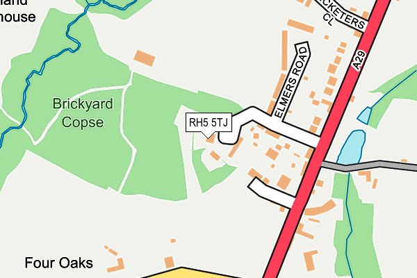 RH5 5TJ map - OS OpenMap – Local (Ordnance Survey) RH5 5TJ map - OS OpenMap – Local (Ordnance Survey)