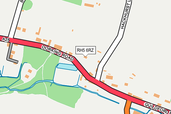 RH5 6RZ map - OS OpenMap – Local (Ordnance Survey) RH5 6RZ map - OS OpenMap – Local (Ordnance Survey)