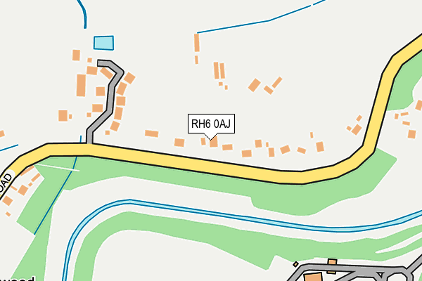 RH6 0AJ map - OS OpenMap – Local (Ordnance Survey) RH6 0AJ map - OS OpenMap – Local (Ordnance Survey)