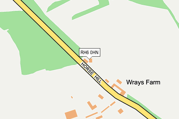 RH6 0HN map - OS OpenMap – Local (Ordnance Survey) RH6 0HN map - OS OpenMap – Local (Ordnance Survey)