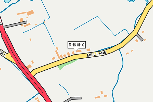 RH6 0HX map - OS OpenMap – Local (Ordnance Survey) RH6 0HX map - OS OpenMap – Local (Ordnance Survey)
