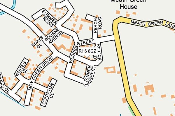 RH6 8GZ map - OS OpenMap – Local (Ordnance Survey) RH6 8GZ map - OS OpenMap – Local (Ordnance Survey)