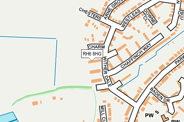 RH6 8HG map - OS OpenMap – Local (Ordnance Survey) RH6 8HG map - OS OpenMap – Local (Ordnance Survey)