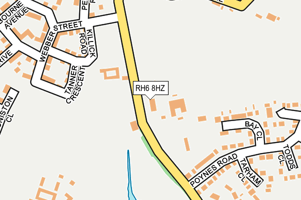 RH6 8HZ map - OS OpenMap – Local (Ordnance Survey) RH6 8HZ map - OS OpenMap – Local (Ordnance Survey)