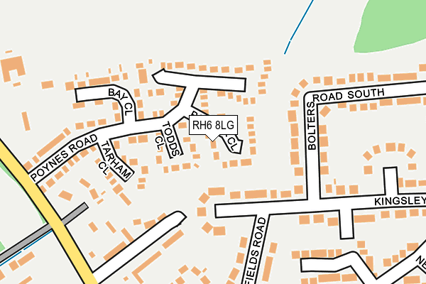 RH6 8LG map - OS OpenMap – Local (Ordnance Survey) RH6 8LG map - OS OpenMap – Local (Ordnance Survey)