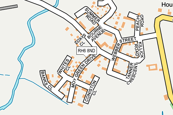 RH6 8ND map - OS OpenMap – Local (Ordnance Survey) RH6 8ND map - OS OpenMap – Local (Ordnance Survey)