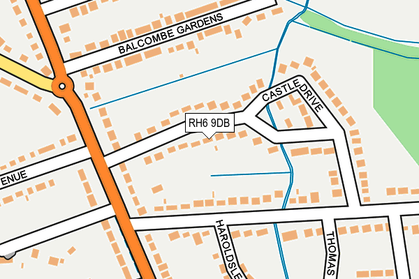 RH6 9DB map - OS OpenMap – Local (Ordnance Survey) RH6 9DB map - OS OpenMap – Local (Ordnance Survey)