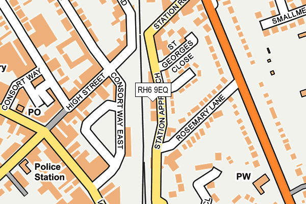 RH6 9EQ map - OS OpenMap – Local (Ordnance Survey) RH6 9EQ map - OS OpenMap – Local (Ordnance Survey)