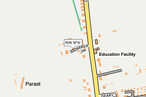 RH6 9FW map - OS OpenMap – Local (Ordnance Survey) RH6 9FW map - OS OpenMap – Local (Ordnance Survey)