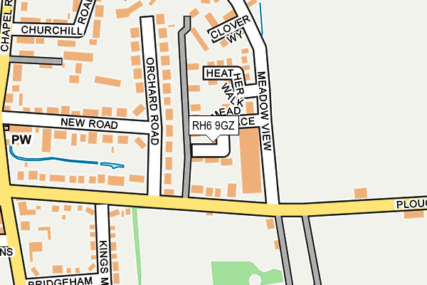 RH6 9GZ map - OS OpenMap – Local (Ordnance Survey) RH6 9GZ map - OS OpenMap – Local (Ordnance Survey)