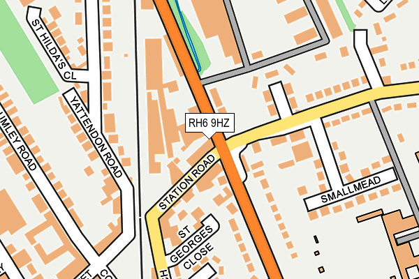 RH6 9HZ map - OS OpenMap – Local (Ordnance Survey) RH6 9HZ map - OS OpenMap – Local (Ordnance Survey)