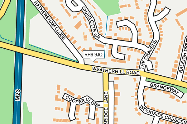 RH6 9JQ map - OS OpenMap – Local (Ordnance Survey) RH6 9JQ map - OS OpenMap – Local (Ordnance Survey)
