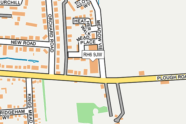 RH6 9JW map - OS OpenMap – Local (Ordnance Survey) RH6 9JW map - OS OpenMap – Local (Ordnance Survey)