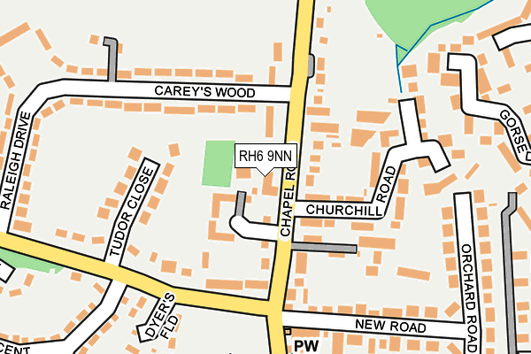 RH6 9NN map - OS OpenMap – Local (Ordnance Survey) RH6 9NN map - OS OpenMap – Local (Ordnance Survey)