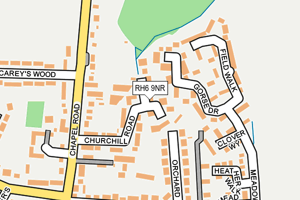 RH6 9NR map - OS OpenMap – Local (Ordnance Survey) RH6 9NR map - OS OpenMap – Local (Ordnance Survey)