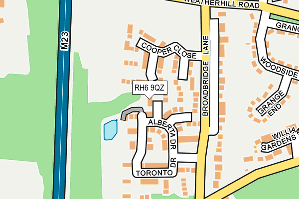 RH6 9QZ map - OS OpenMap – Local (Ordnance Survey) RH6 9QZ map - OS OpenMap – Local (Ordnance Survey)