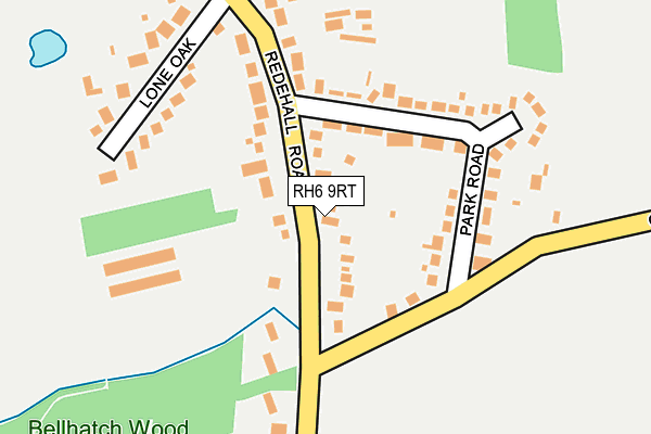 RH6 9RT map - OS OpenMap – Local (Ordnance Survey) RH6 9RT map - OS OpenMap – Local (Ordnance Survey)