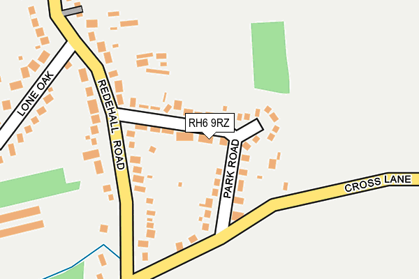 RH6 9RZ map - OS OpenMap – Local (Ordnance Survey)