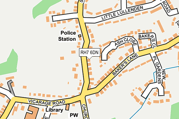 RH7 6DN map - OS OpenMap – Local (Ordnance Survey) RH7 6DN map - OS OpenMap – Local (Ordnance Survey)