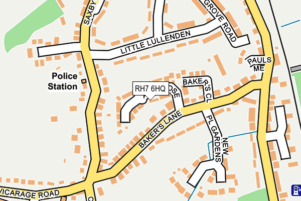 RH7 6HQ map - OS OpenMap – Local (Ordnance Survey) RH7 6HQ map - OS OpenMap – Local (Ordnance Survey)